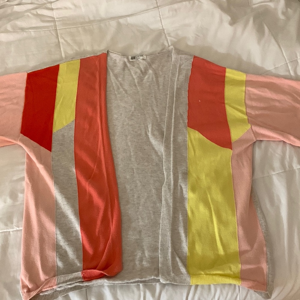 Girls Colorblock Cardigan